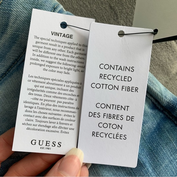 NWT GUESS Claudia Shorts Size 26 - Picture 6 of 10